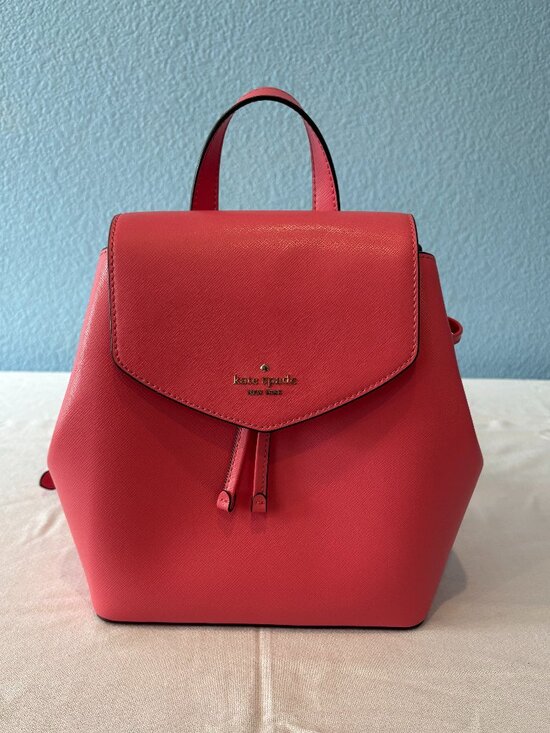 Kate Spade Lizzie Garden Pink Medium Flap Backpack main image 12